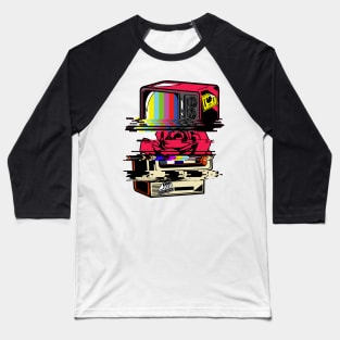 Glitch Rose TV Baseball T-Shirt